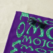 Mojo paarse badhanddoek (In situ)