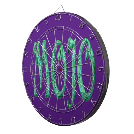Mojo paarse dartboard dartbord (Voorkant Rechts)
