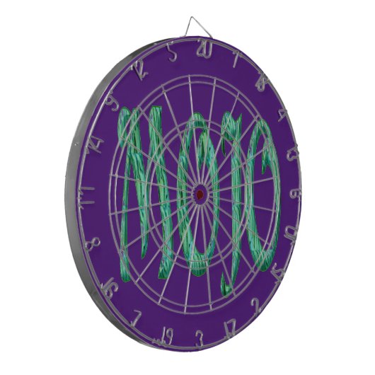 Mojo paarse dartboard dartbord (Voorkant Links)