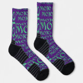 Mojo paarse high performance sokken (Rechts)