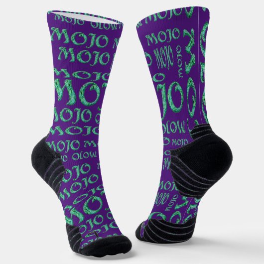 Mojo paarse high performance sokken (Gebogen)