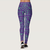 Mojo paarse leggings (Achterkant)