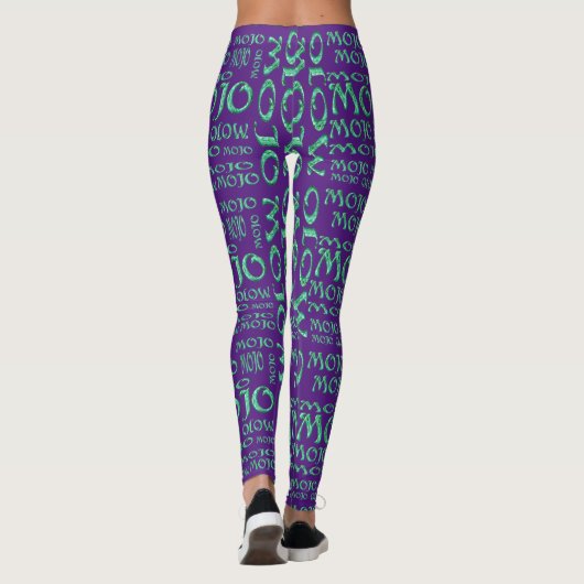 Mojo paarse leggings (Achterkant)