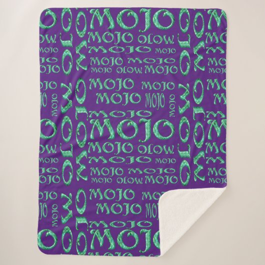 Mojo paarse sherpa deken (Voorkant)