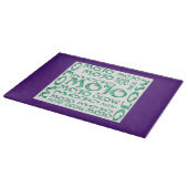 Mojo paarse witte glassnijplank snijplank (Hoek)