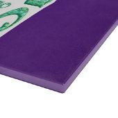 Mojo paarse witte glassnijplank snijplank (Hoek)