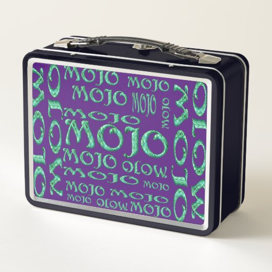 Mojo paarse zwarte lunchbox (Achterkant)