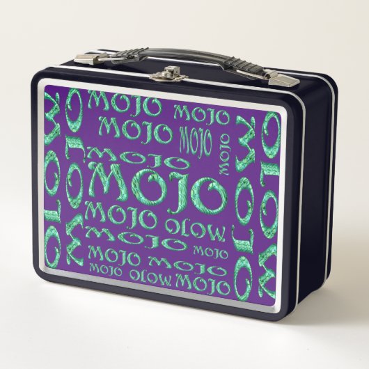 Mojo paarse zwarte lunchbox (Voorkant)