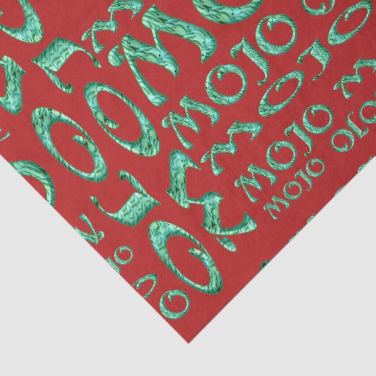 Mojo-papier voor rode weefsels tissuepapier (Detail)