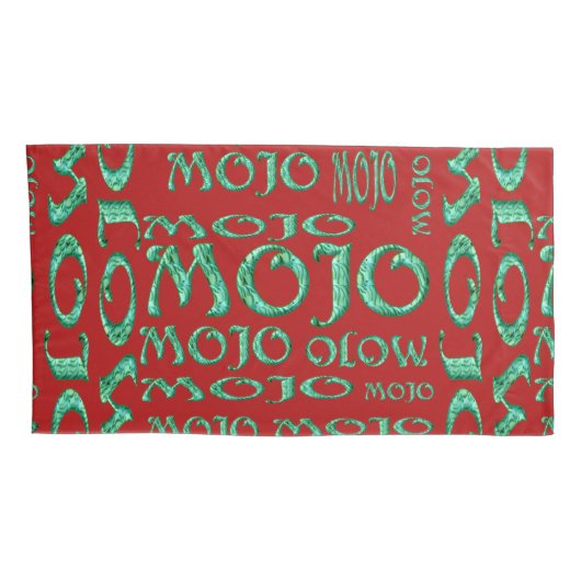 Mojo red koningskussens kussensloop (Achterkant-Rechts)