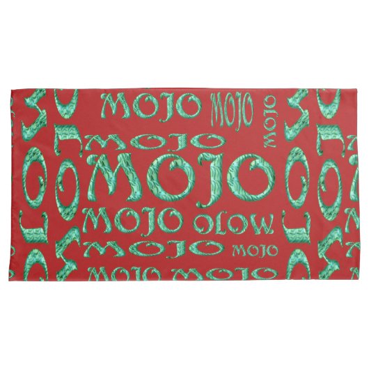 Mojo red koningskussens kussensloop (Voorkant-Rechts)