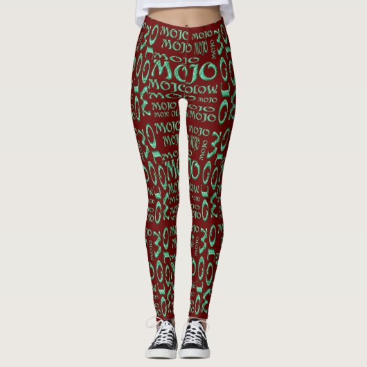 Mojo red leggings (Voorkant)