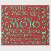 Mojo red matte wrapting paper cadeaupapier (Vlak)