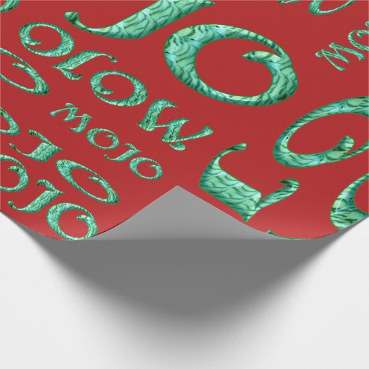 Mojo red matte wrapting paper cadeaupapier (Hoek)