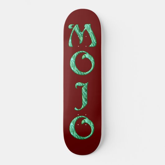 Mojo red skateboard (Voorkant)