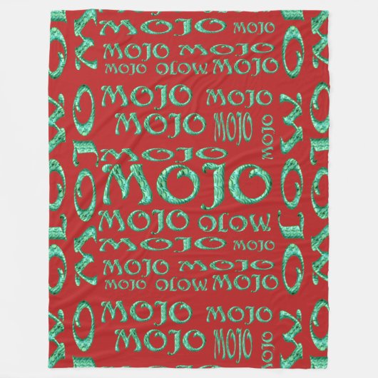 Mojo rode fleece deken (Voorkant)