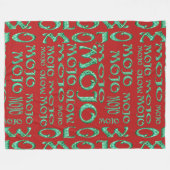 Mojo rode fleece deken (Voorkant (Horizontaal))