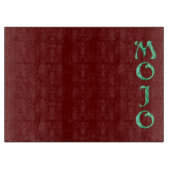 Mojo rode glazen snijplank (Voorkant)