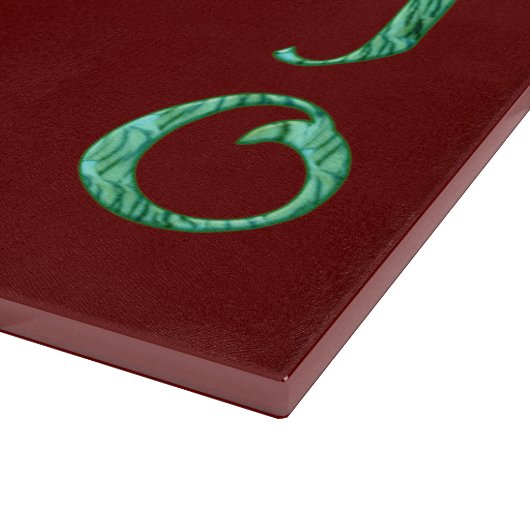 Mojo rode glazen snijplank (Hoek)