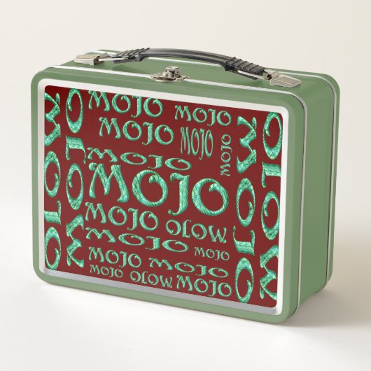 Mojo rode groene lunchbox (Voorkant)