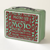 Mojo rode groene lunchbox (Achterkant)