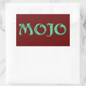Mojo rode rechthoekstickers rechthoekige sticker (Tas)