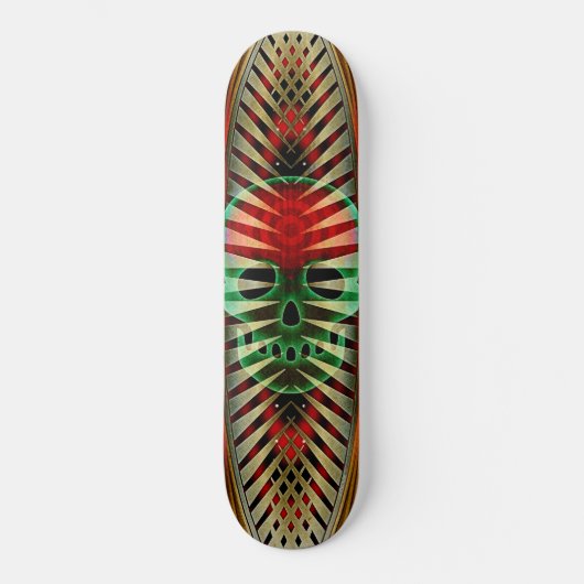 Mojo Skull Persoonlijk Skateboard (Voorkant)