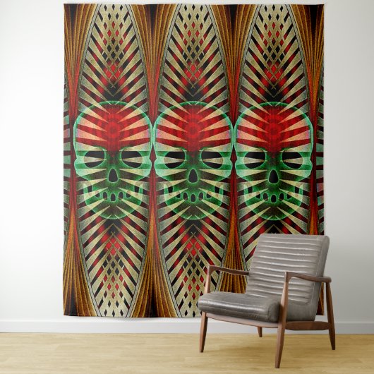 Mojo Skull Tapestry Wandkleed (In situ)