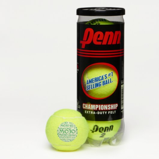 Mojo veel groene witte Penn tennisballen (Doos)