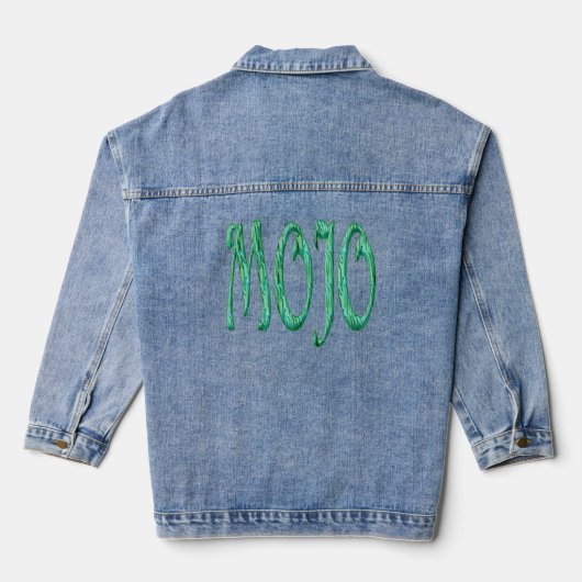 Mojo vrouwen denim jas denim jacket (Achterkant)