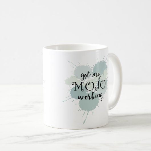 Mojo werkt Motivatie Koffiemok (Voorkant rechts)