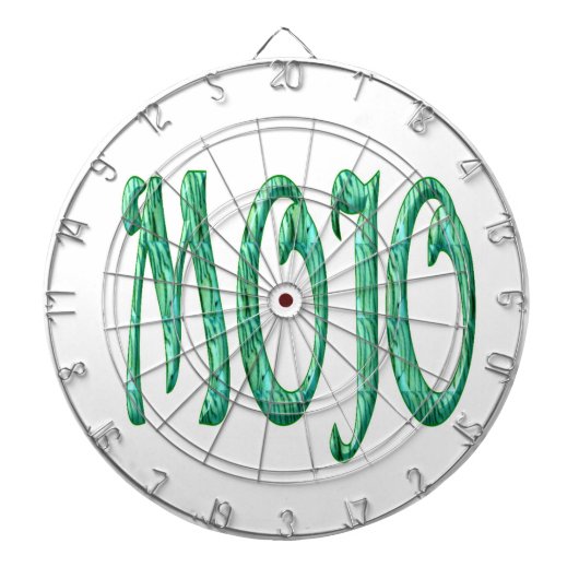 Mojo wit dartboard dartbord (Voorkant)