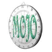 Mojo wit dartboard dartbord (Voorkant Rechts)