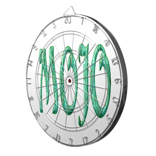 Mojo wit dartboard dartbord (Voorkant Rechts)