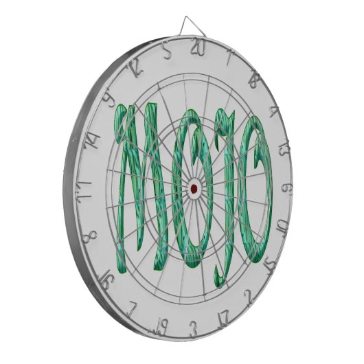 Mojo wit dartboard dartbord (Voorkant Links)