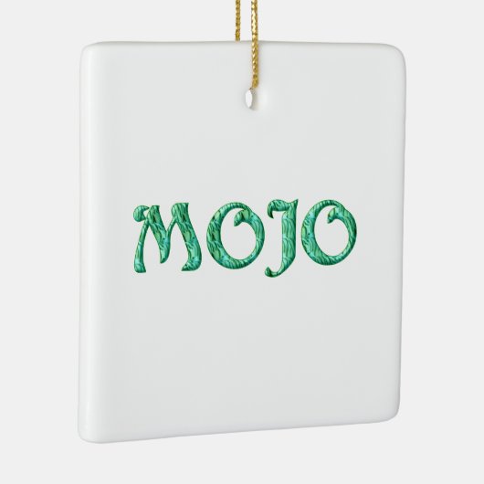 Mojo wit hangend vierkant ornament (Rechts)