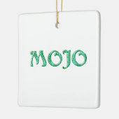 Mojo wit hangend vierkant ornament (Links)