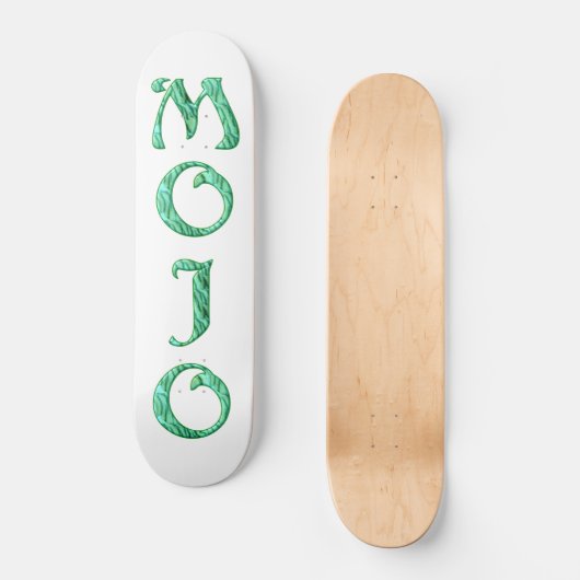 Mojo wit skateboard (Voorkant)