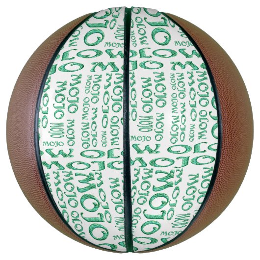 Mojo witte basketbal (Verticaal)