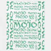 Mojo witte fleece deken (Voorkant)