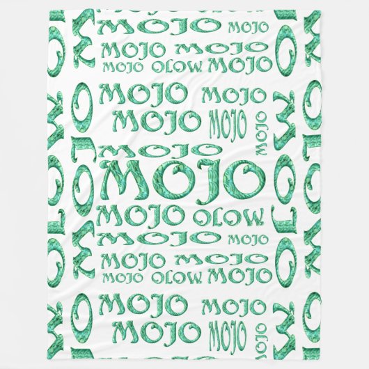 Mojo witte fleece deken (Voorkant)