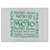 Mojo witte glazen snijplank (Voorkant)