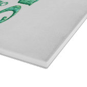 Mojo witte glazen snijplank (Hoek)