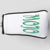 Mojo witte golfclub putter golfheadcover (Voorkant)