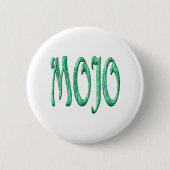 Mojo witte knop ronde button 5,7 cm (Voorkant)