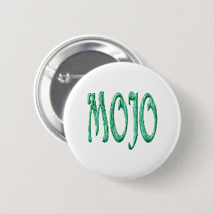 Mojo witte knop ronde button 5,7 cm