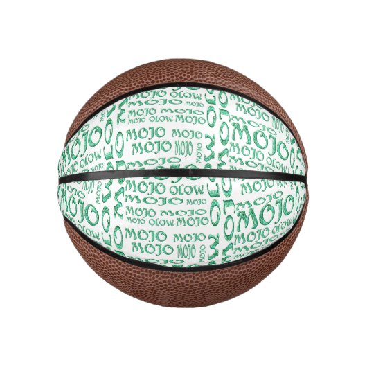 Mojo witte mini basketbal (Voorkant)