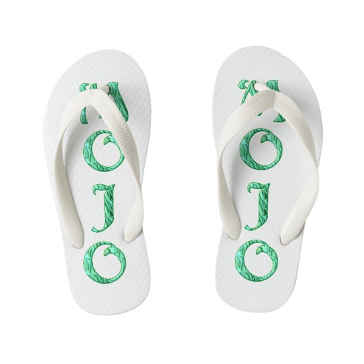 Mojo witte peuter teenslippers (Voetbed)