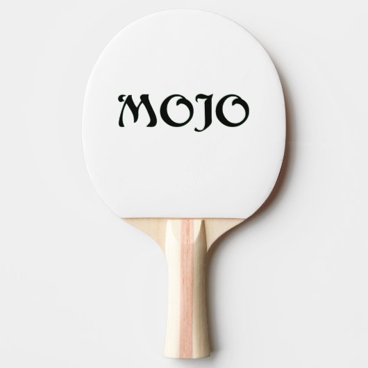 Mojo witte pingpong paddle tafeltennisbatje (Voorkant)
