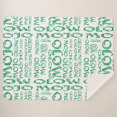 Mojo witte sherpa deken (Voorkant (horizontaal))